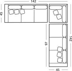 43 JACKSON SECTIONAL
